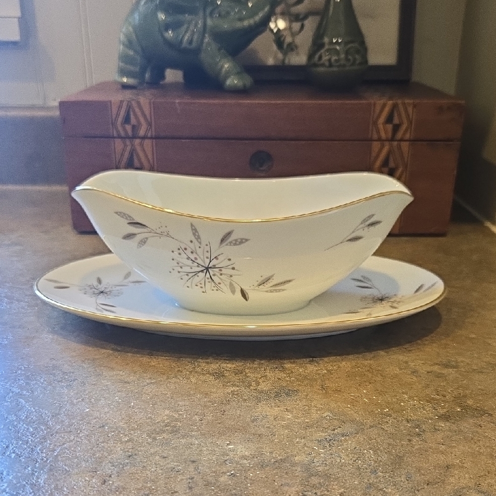 Vintage MCM Noritake Helene Gravy Boat